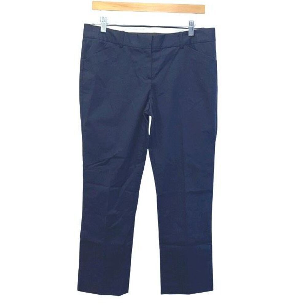 NWT Theory‎ Womens Mid-rise Flat Front Luke Radar Chino Pants Black Indigo Sz 10